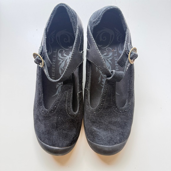 Merrell Shoes - Merrell Plaza Strap Midnight Mary Jane Shoes Womens 7  Comfort Walking Travel